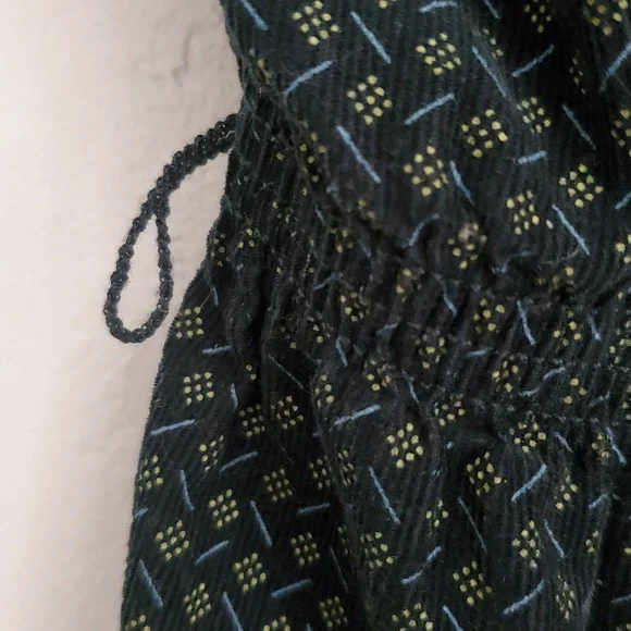 Urban Outfitters Green Pattern Corduroy Midi Dress XS - Picture 7 of 10
